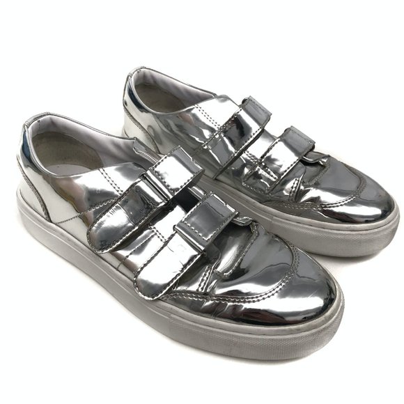 Zara Woman Metallic Silver Platform Shoes - 6.5